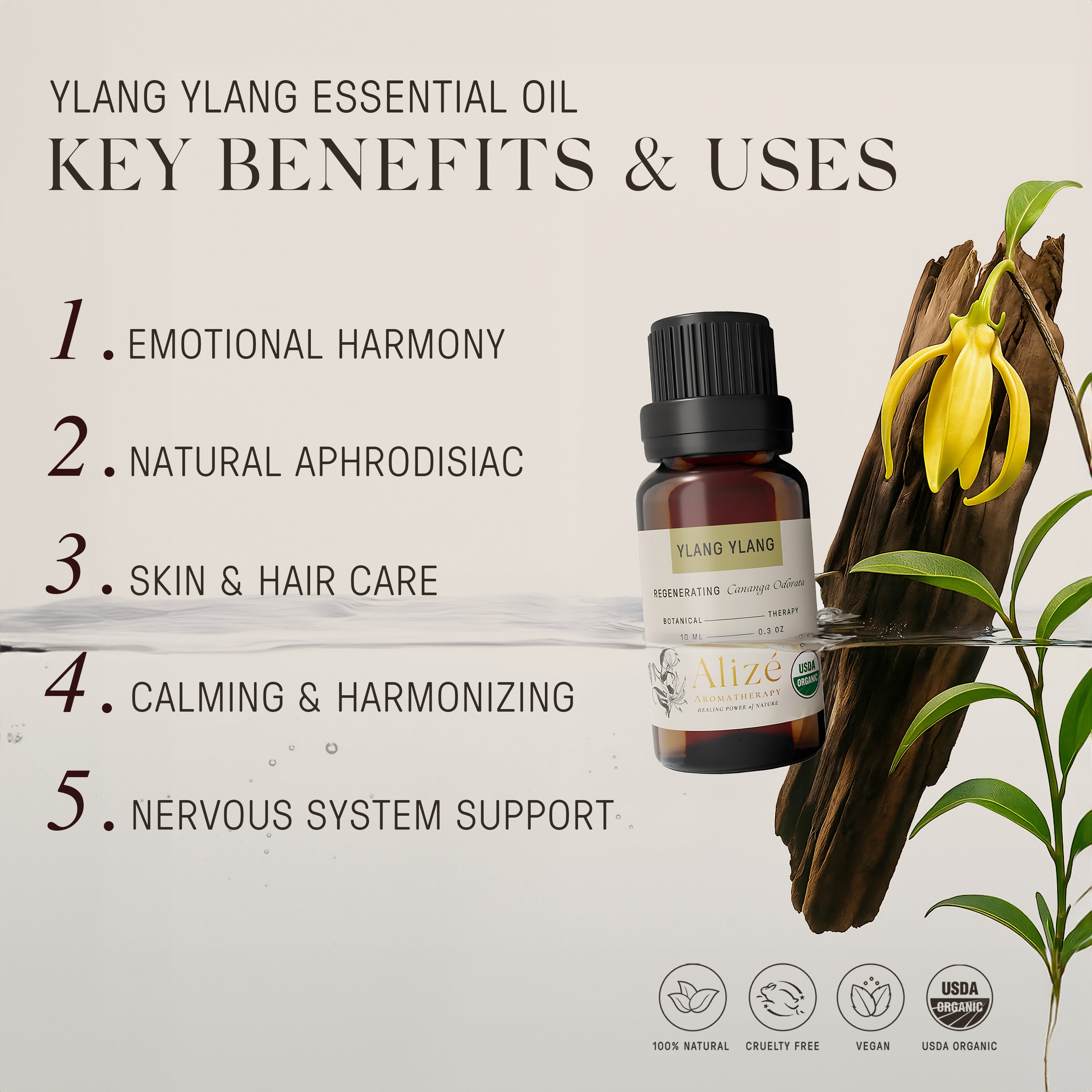Organic Ylang Ylang Essential Oil - 10ml