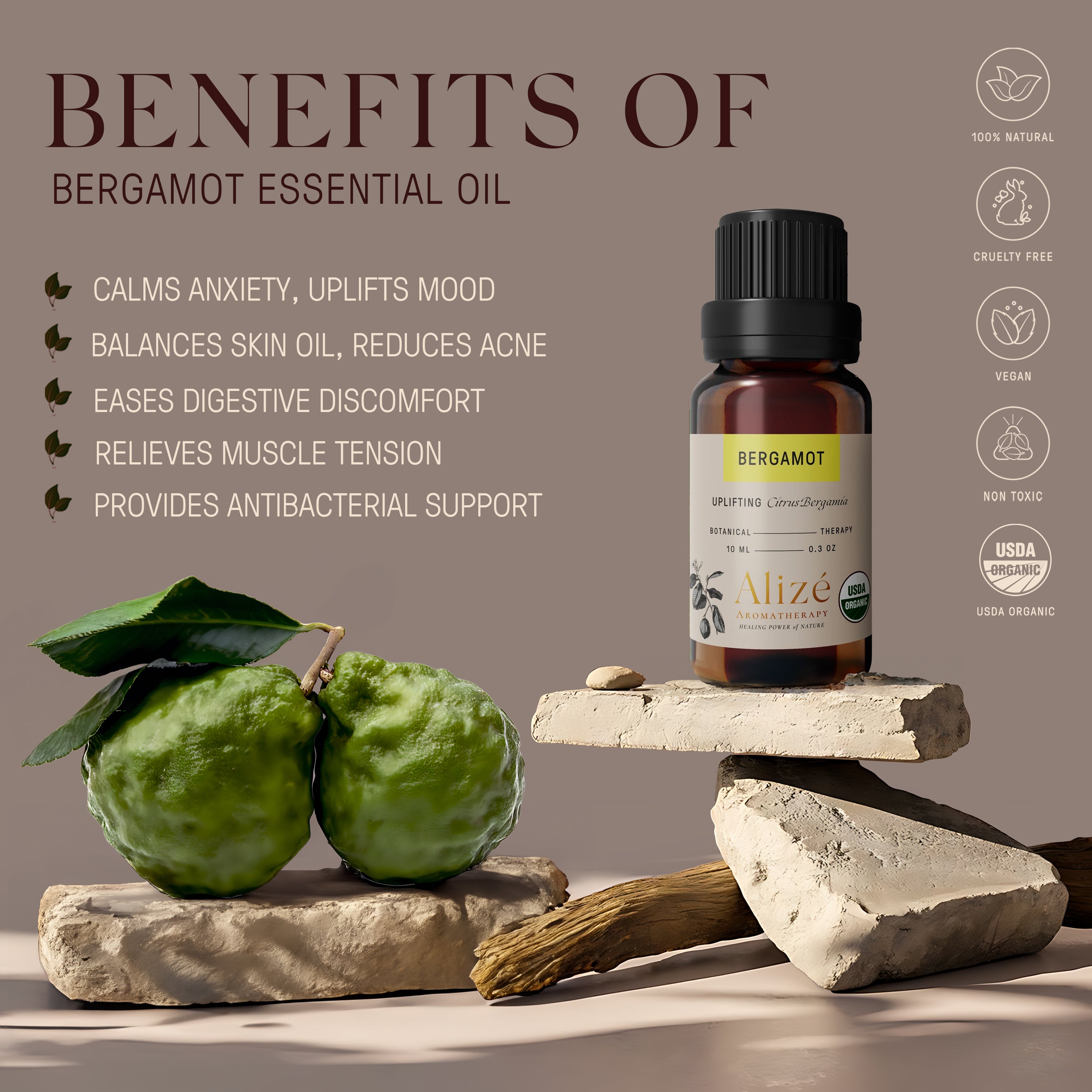 Organic Bergamot Essential Oil - 10ml
