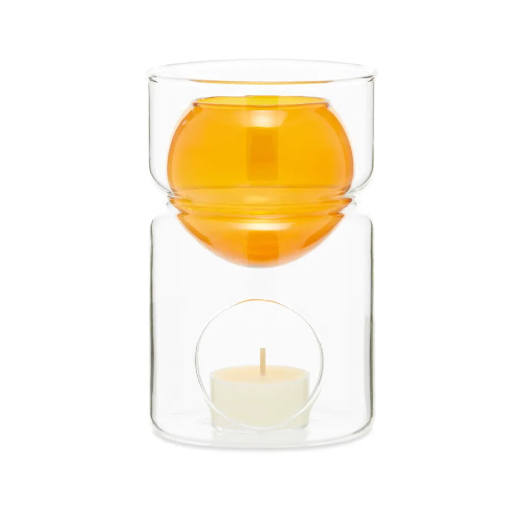 Alize Living Oil Burner with Tea Light Candle Yellow Diffuser