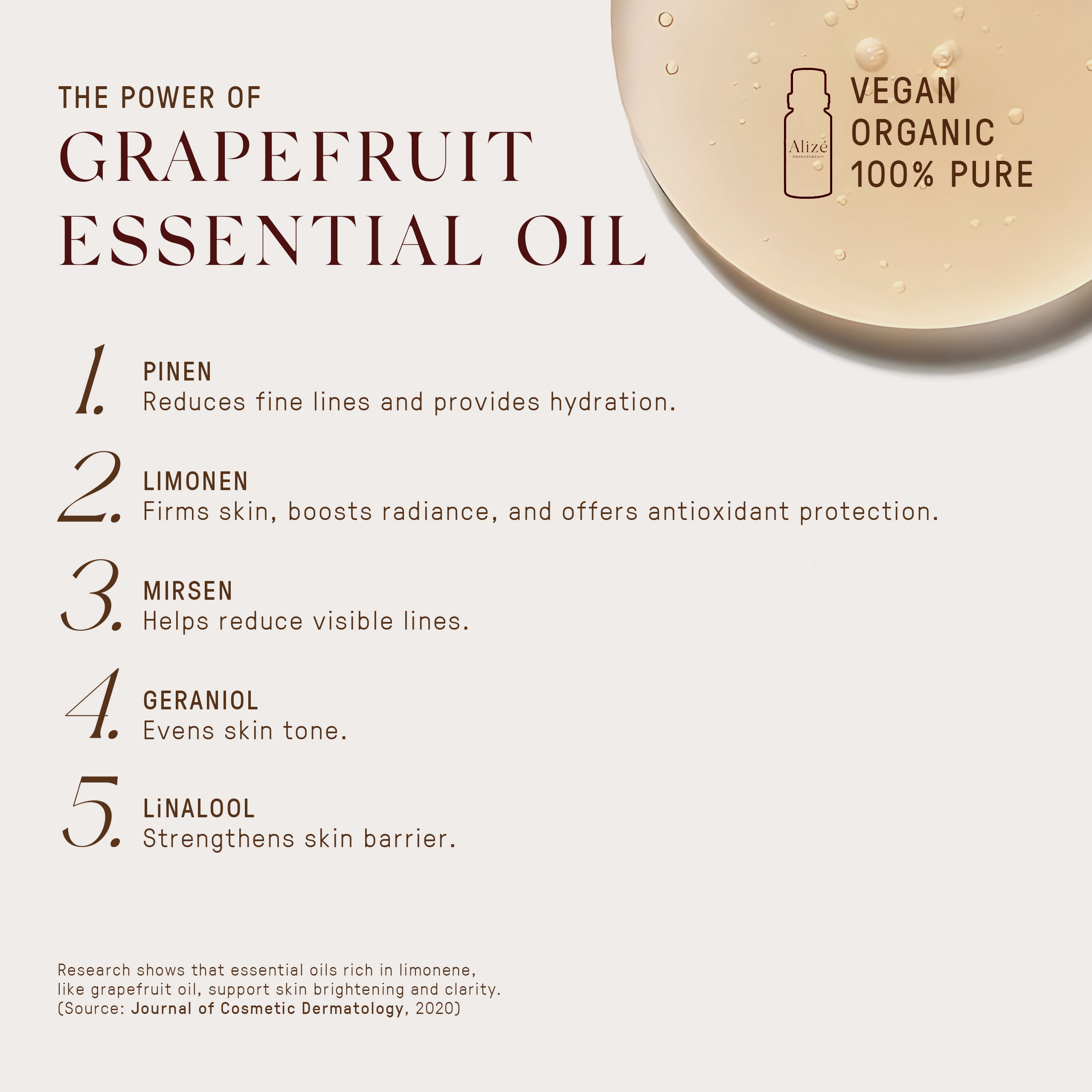 Alize Living Organic Grapefruit Essential Oil - 10ml