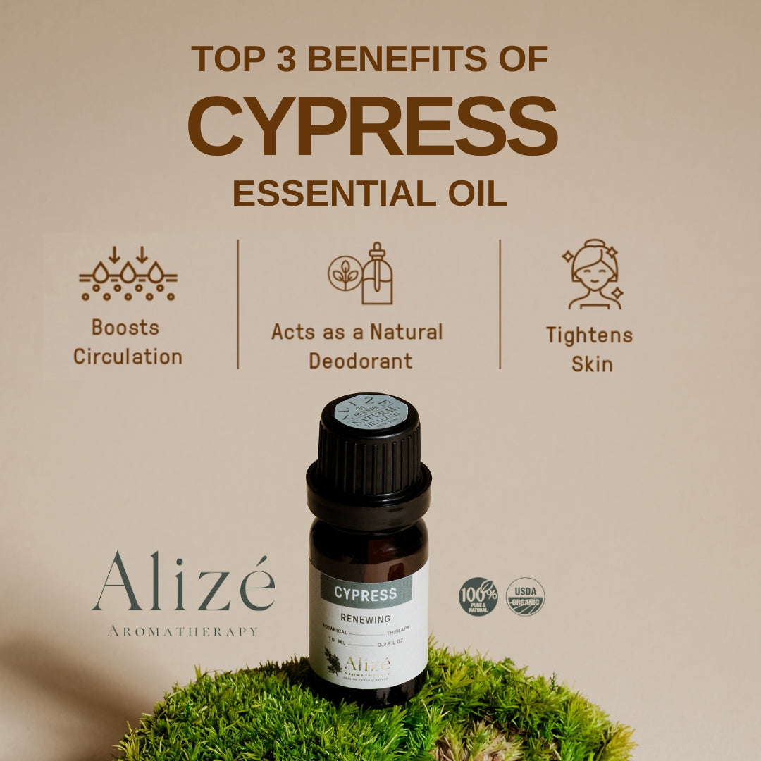 Alize Living Organic Cypress Essential Oil - 10ml