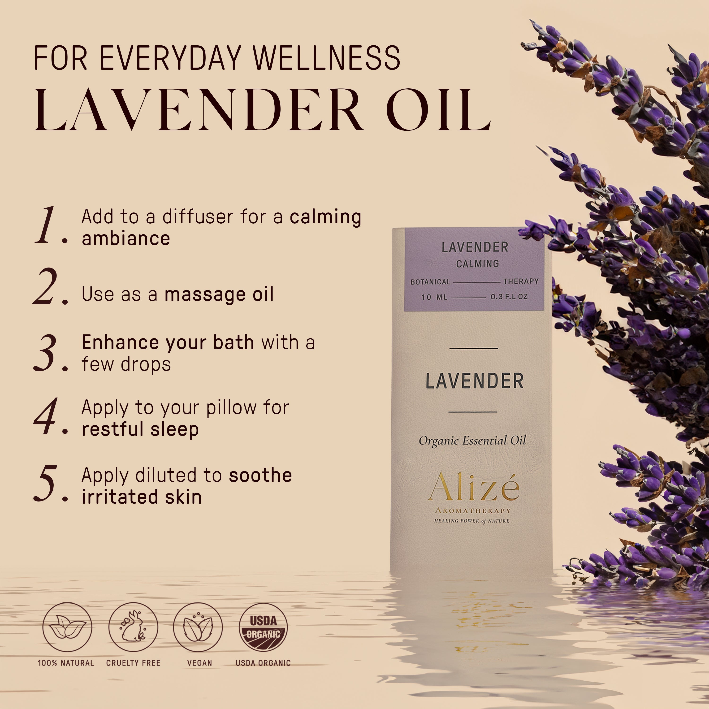 Organic Lavender Essential Oil - 10ml