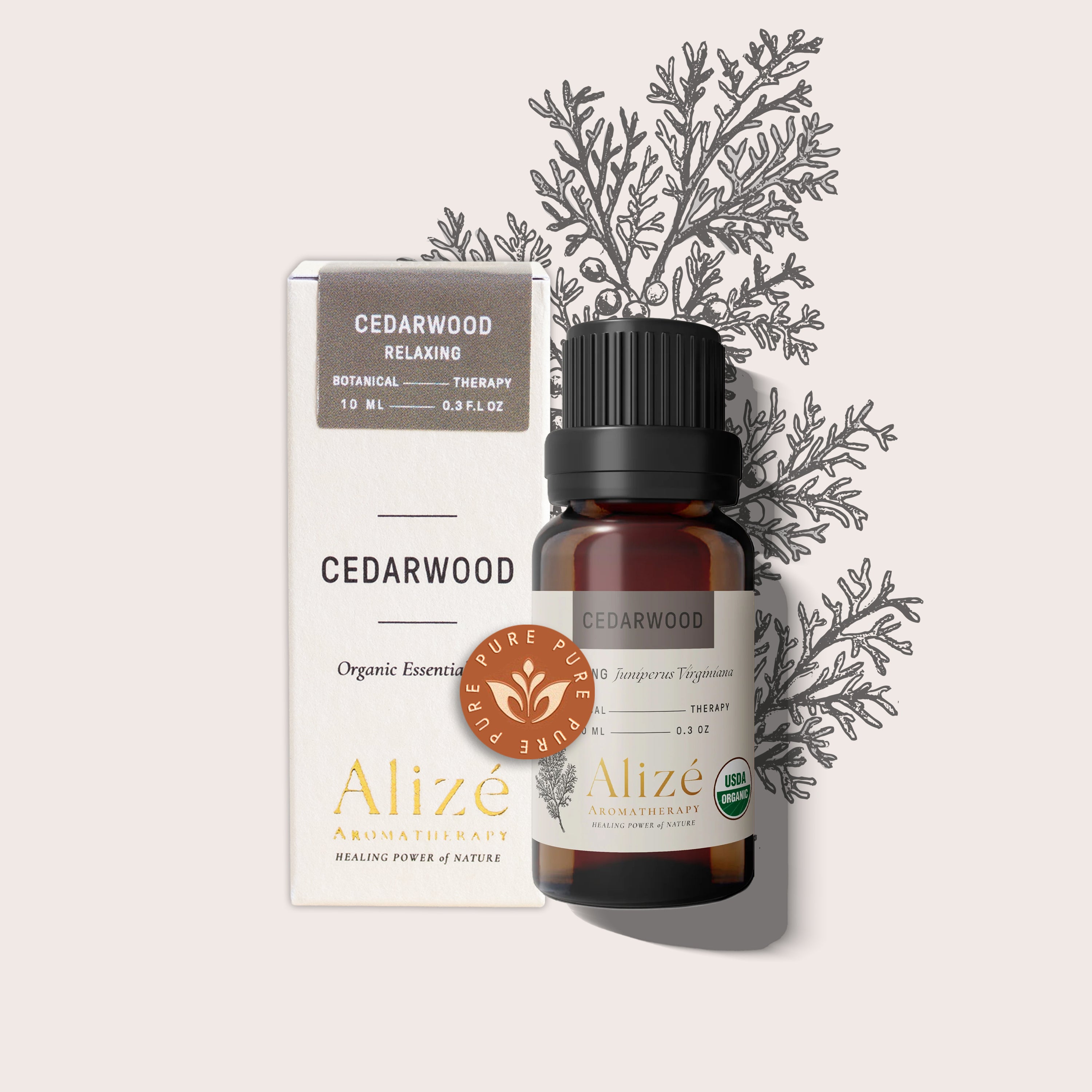 Organic Cedarwood Essential Oil - 10ml