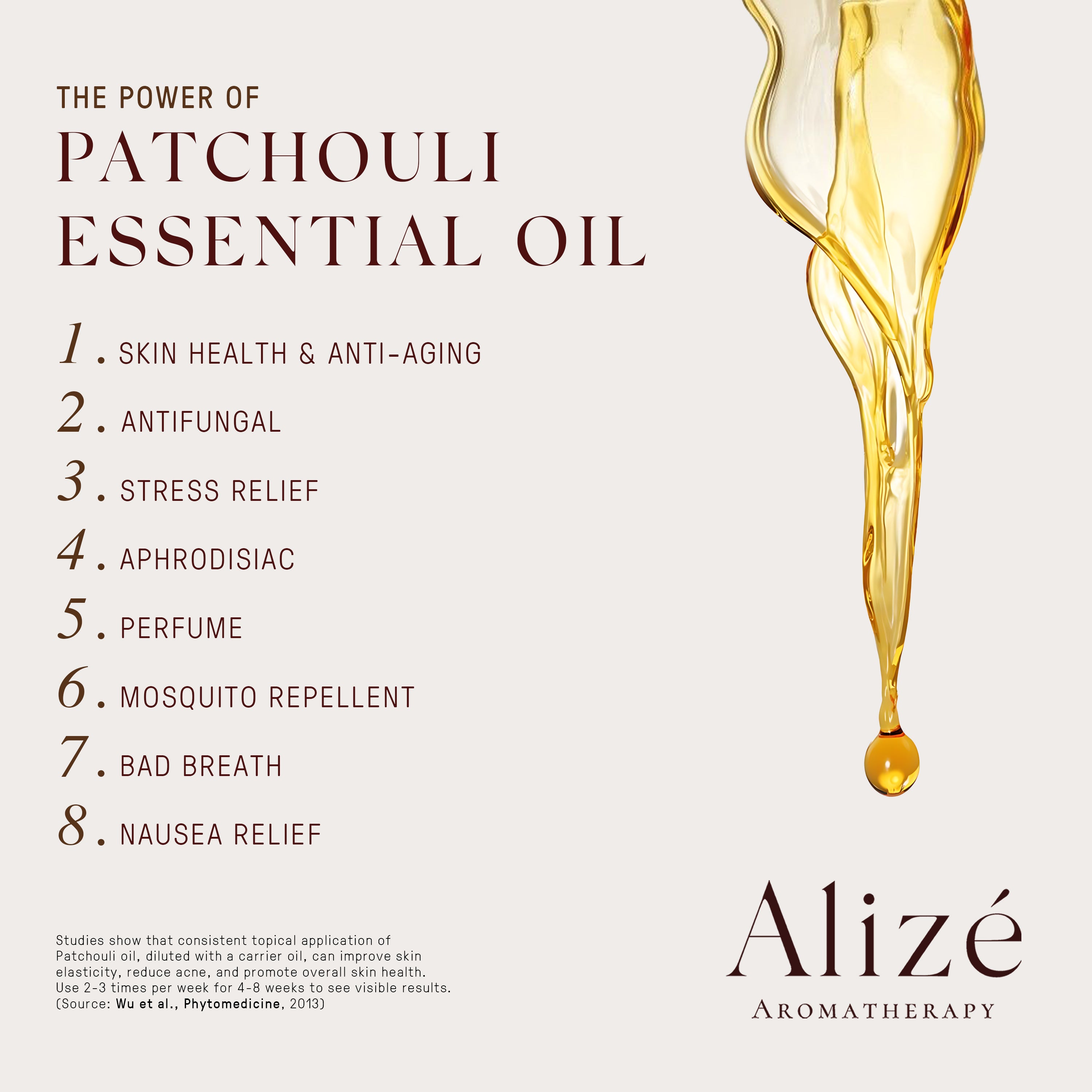 Alize Living Organic Patchouli Essential Oil - 10ml