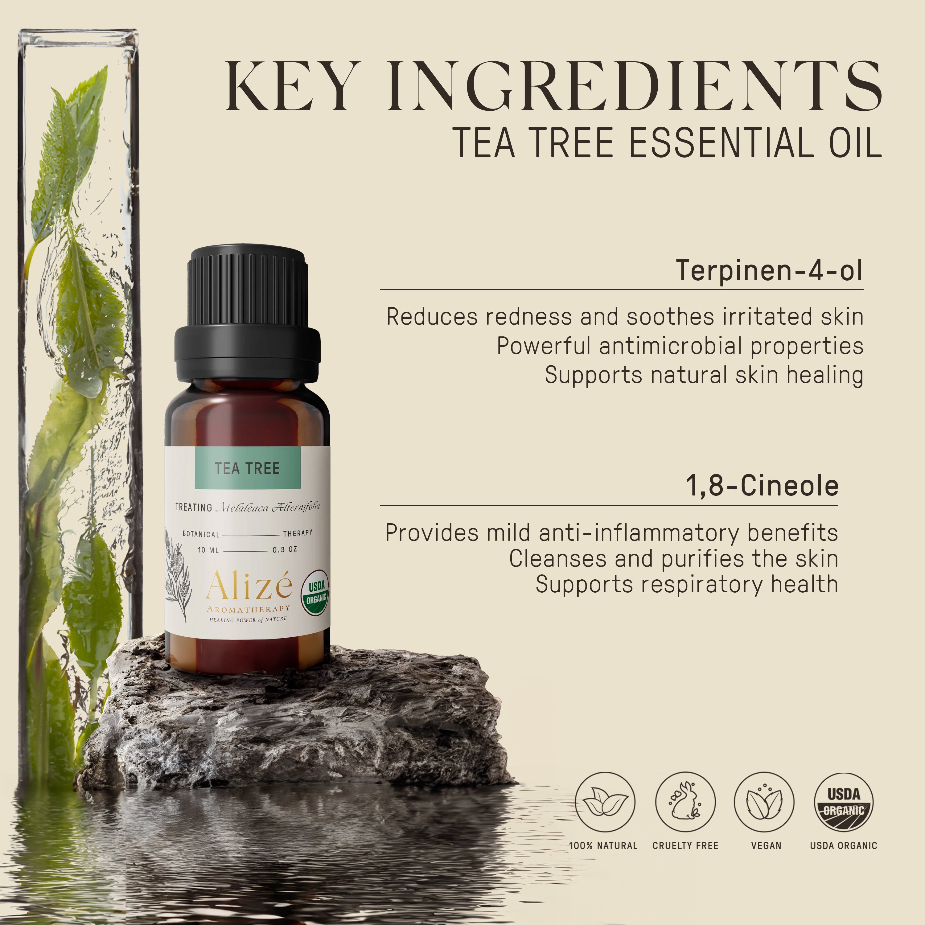 Organic Tea Tree Essential Oil - 10ml