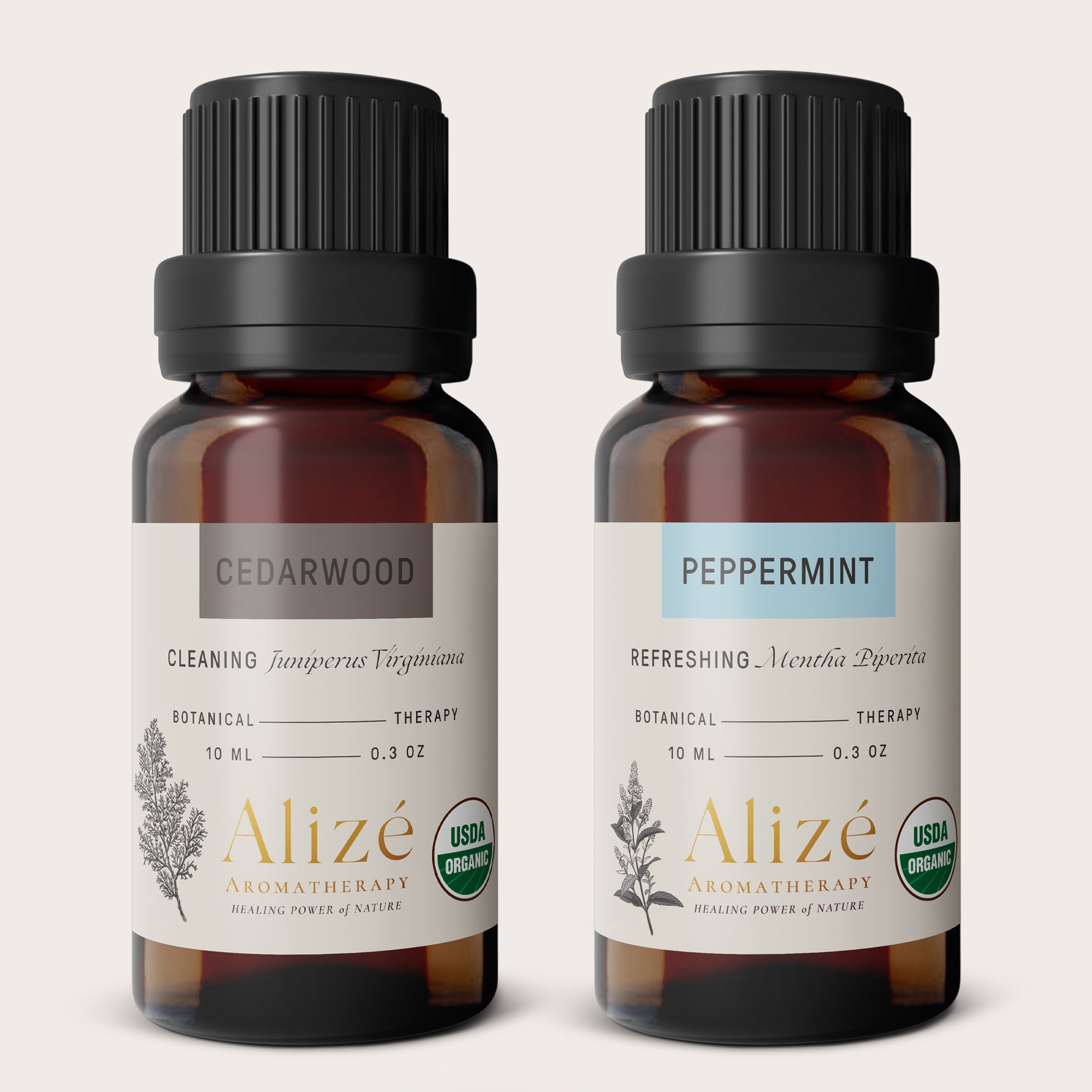 Alize Living Organic Aries Oils Set: Peppermint & Cedarwood