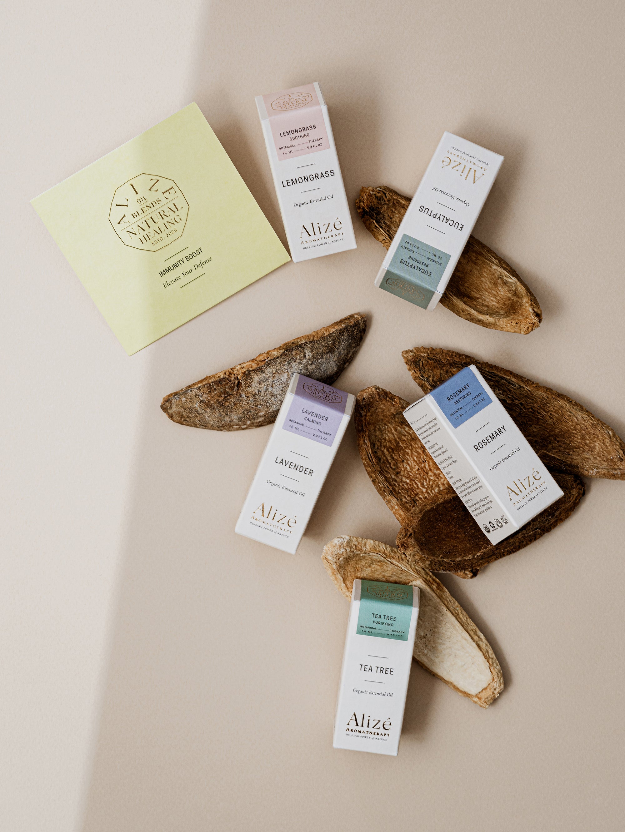 Virgo Essential Oil Set by Alize Living - Eucalyptus & Tea Tree, Organic and Pure