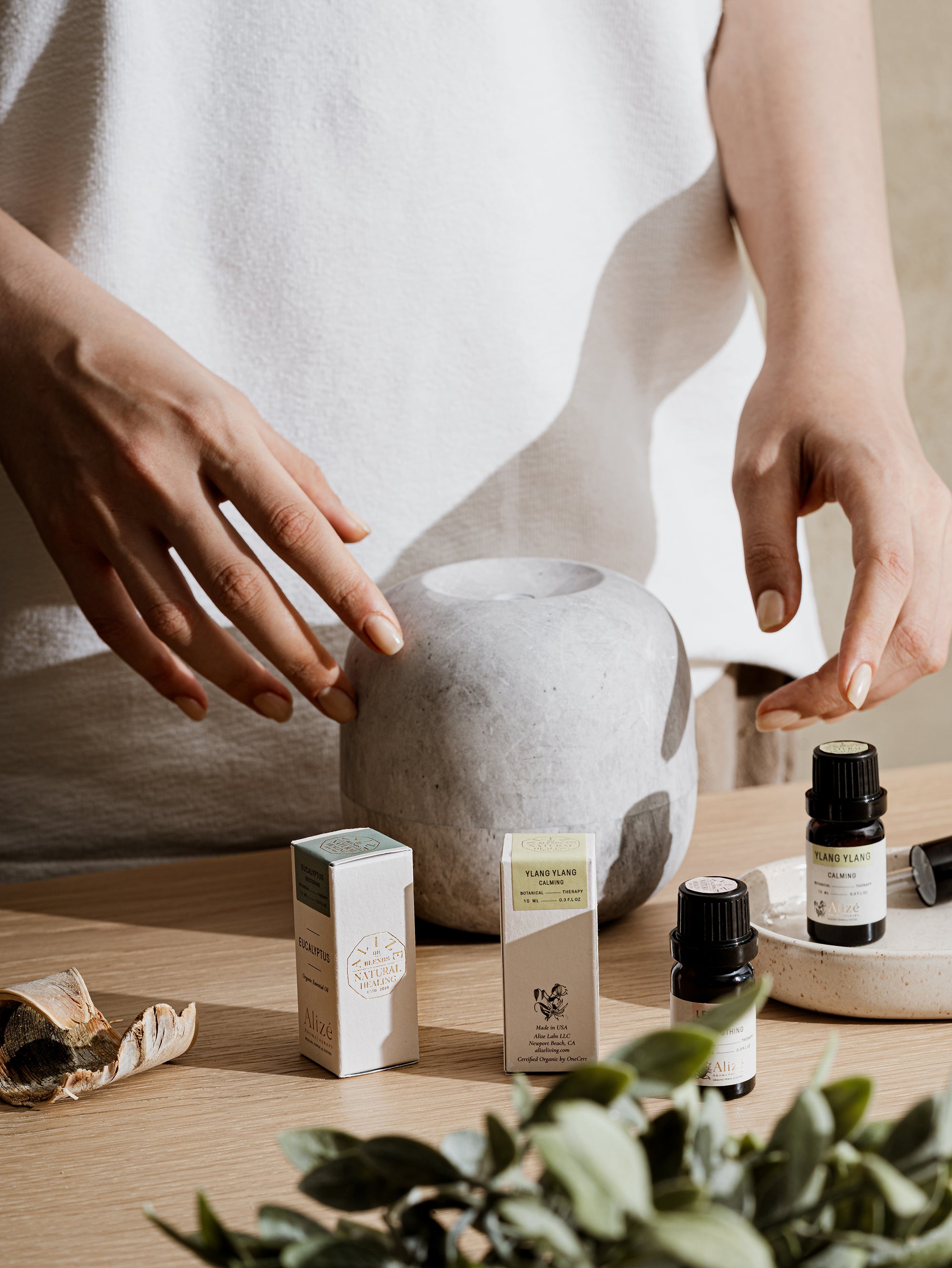 Virgo Essential Oil Set by Alize Living - Eucalyptus & Tea Tree, Organic and Pure